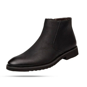 Bota Masculina de Couro Rauffstein RS290 elegante, com couro premium e design sofisticado, ideal para visuais casuais e formais.