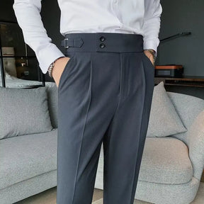 Calça de Alfaiataria Masculina Rauffstein RS200, com corte clássico e tecido premium, perfeita para eventos formais, corporativos ou looks elegantes.