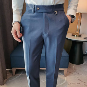Calça de Alfaiataria Masculina Rauffstein RS201, com corte slim e tecido premium, perfeita para eventos formais, corporativos ou looks elegantes.
