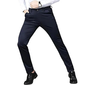 Calça Social Masculina Rauffstein RS205, com corte clássico, perfeita para eventos formais ou corporativos com conforto e sofisticação.