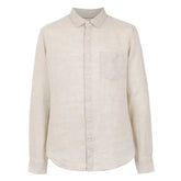 Camisa de Linho Masculina Rauffstein RS346, tecido leve e respirável, modelagem sofisticada e tecnologia anti amassado para um visual impecável.