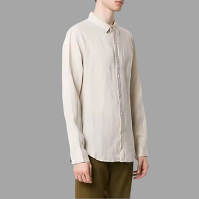 Camisa de Linho Masculina Rauffstein RS346, tecido leve e respirável, modelagem sofisticada e tecnologia anti amassado para um visual impecável.