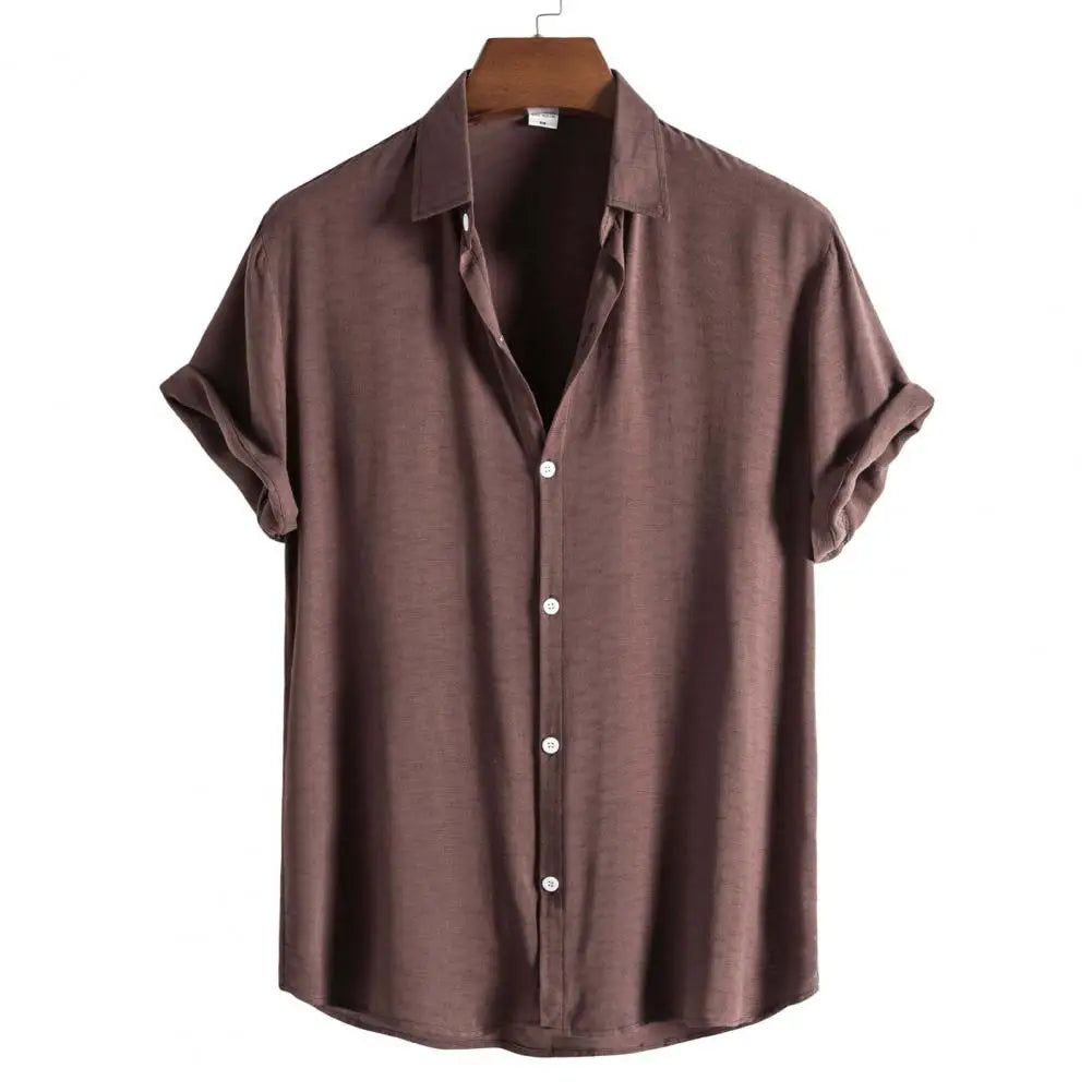Camisa Manga Curta Lisa Rauffstein RS082, modelagem ajustada, tecido leve e design minimalista para sofisticação sem esforço.