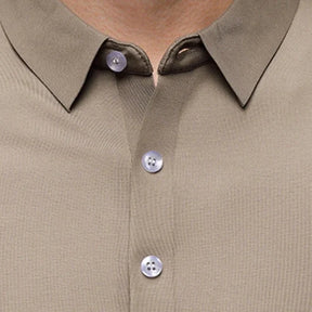 Camisa Polo Manga Comprida Masculina Rauffstein RS051, tecido premium, caimento ajustado e design sofisticado para conforto e versatilidade.