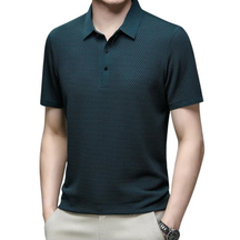 Camisa Polo Masculina Premium Rauffstein RS024, design sofisticado, tecido respirável e modelagem estruturada para um visual elegante e confortável.