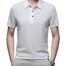 Camisa Polo Masculina Premium Rauffstein RS024, design sofisticado, tecido respirável e modelagem estruturada para um visual elegante e confortável.