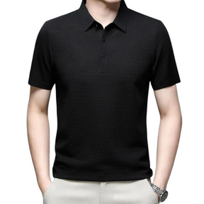 Camisa Polo Masculina Premium Rauffstein RS024, design sofisticado, tecido respirável e modelagem estruturada para um visual elegante e confortável.