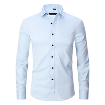 Camisa Social de Algodão Masculina Rauffstein RS142, modelagem slim fit, tecido respirável, gola tradicional e acabamento refinado para um visual sofisticado.