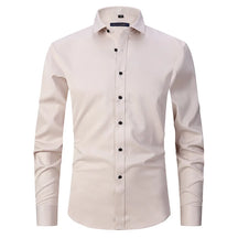 Camisa Social de Algodão Masculina Rauffstein RS142, modelagem slim fit, tecido respirável, gola tradicional e acabamento refinado para um visual sofisticado.