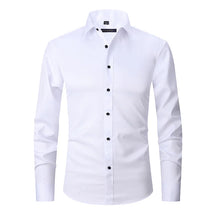 Camisa Social de Algodão Masculina Rauffstein RS142, modelagem slim fit, tecido respirável, gola tradicional e acabamento refinado para um visual sofisticado.