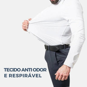 Camisa Social de Algodão Masculina Rauffstein RS142, modelagem slim fit, tecido respirável, gola tradicional e acabamento refinado para um visual sofisticado.
