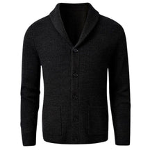 Cardigan Gola V Masculino Rauffstein RS390 elegante, com lã merino e design sofisticado, perfeito para visuais casuais ou formais em dias frios.