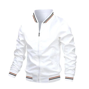 Jaqueta Casual Masculina com Zíperes Rauffstein RS039, modelagem ajustada, tecido leve e design moderno para um visual elegante e confortável.