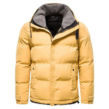 Jaqueta masculina puffer Rauffstein RS118 com forro em lã, fechamento em zíper e modelagem ajustada para proteção térmica e elegância.