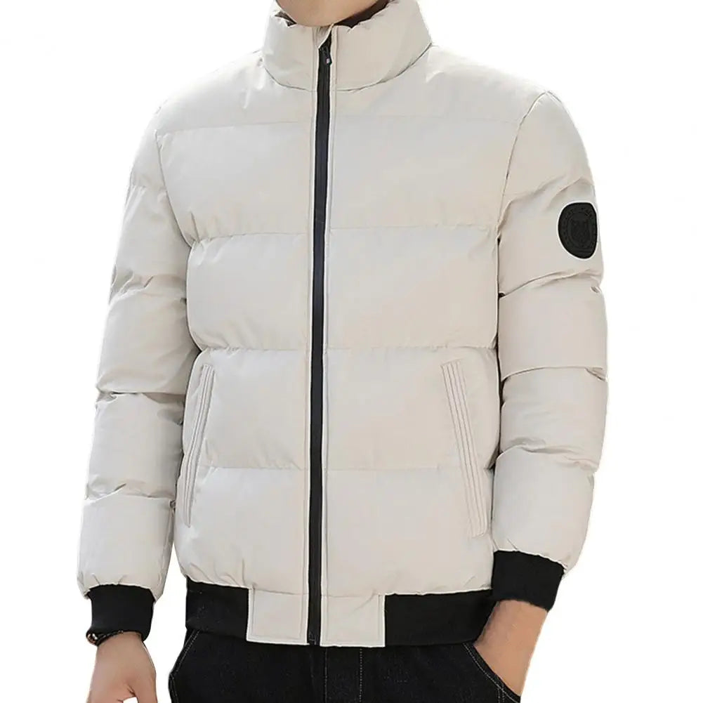 Jaqueta Puffer Masculina Rauffstein RS252, design acolchoado, isolamento térmico, fechamento em zíper e material leve para conforto e proteção.