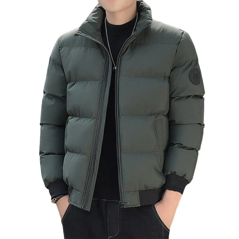 Jaqueta Puffer Masculina Rauffstein RS252, design acolchoado, isolamento térmico, fechamento em zíper e material leve para conforto e proteção.