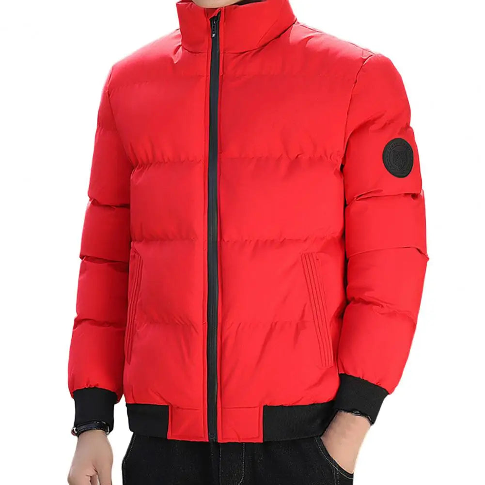 Jaqueta Puffer Masculina Rauffstein RS252, design acolchoado, isolamento térmico, fechamento em zíper e material leve para conforto e proteção.