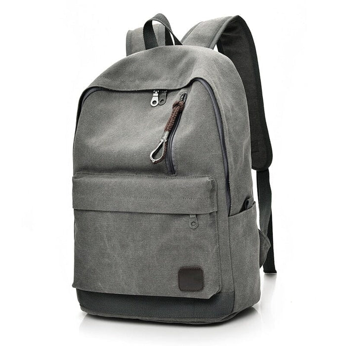 Mochila Lona Rauffstein RS426 estilosa, com lona premium e capacidade de 20-35 litros, perfeita para estudos ou viagens com conforto.