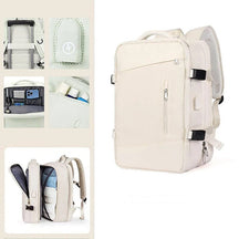 Mochila Viagem Rauffstein RS425 confortável, com nylon resistente e USB, perfeita para viagens ou trabalho com organização e design moderno.