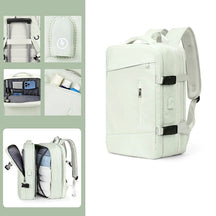 Mochila Viagem Rauffstein RS425 confortável, com nylon resistente e USB, perfeita para viagens ou trabalho com organização e design moderno.