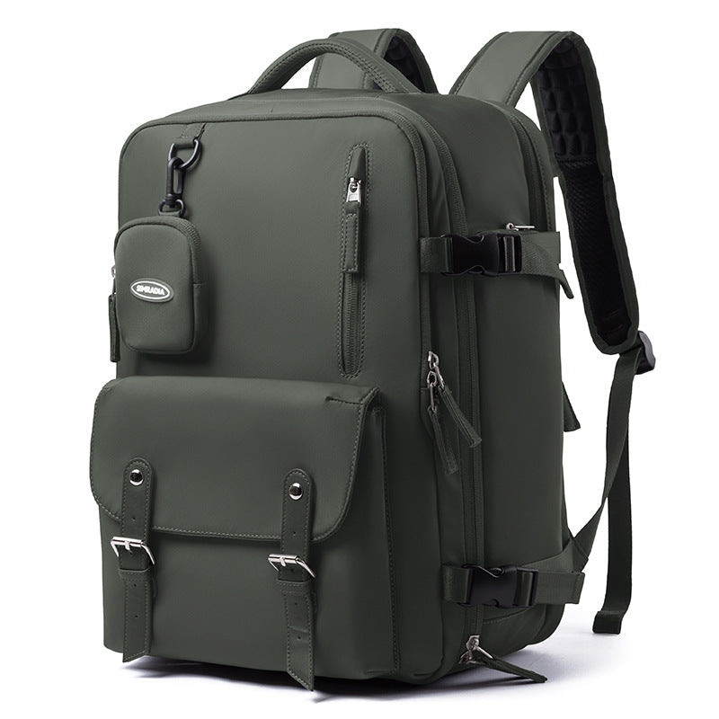 Mochila Viagem Rauffstein RS413 prática, com tecido Oxford impermeável e multicompartimentos, perfeita para viagens ou uso diário com conforto.