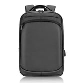 Mochila Executiva Rauffstein RS419 moderna, com porta USB e material impermeável, perfeita para notebook 15,6" em trabalho ou estudos com conforto.