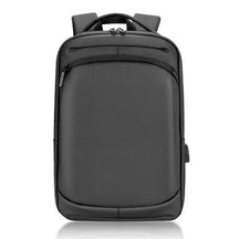 Mochila Executiva Rauffstein RS419 moderna, com porta USB e material impermeável, perfeita para notebook 15,6" em trabalho ou estudos com conforto.