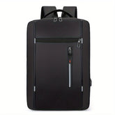Mochila Executiva Rauffstein RS420 elegante, com porta USB e poliéster impermeável, perfeita para laptop no trabalho ou estudos com conforto.