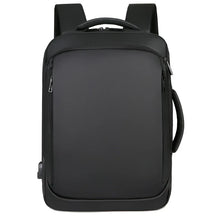 Mochila Executiva Rauffstein RS086 com compartimento para notebook 15", material impermeável, design moderno e porta USB para mais praticidade.