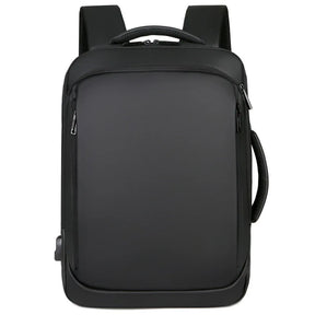 Mochila Executiva Rauffstein RS086 com compartimento para notebook 15", material impermeável, design moderno e porta USB para mais praticidade.