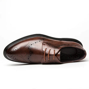 Sapato Derby em Couro Rauffstein RS365 versátil, com couro premium e plataforma 4 cm, ideal para visuais casuais e elegantes.