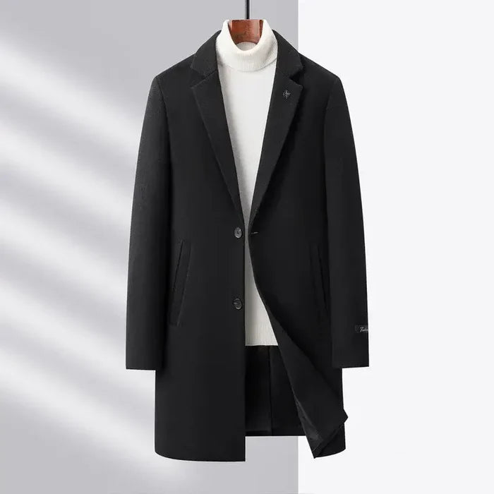 Sobretudo Masculino em Lã Rauffstein RS224, com design moderno, perfeito para inverno, outono e ocasiões sociais ou casuais com estilo.