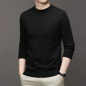 Suéter Casual Masculino Gola Redonda Rauffstein RS182, com modelagem slim fit, perfeito para looks casuais ou descontraídos com estilo e conforto.