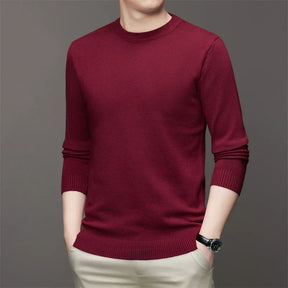 Suéter Casual Masculino Gola Redonda Rauffstein RS182, com modelagem slim fit, perfeito para looks casuais ou descontraídos com estilo e conforto.
