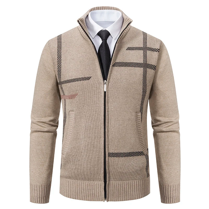 Suéter Masculino Rauffstein RS174, com gola redonda e modelagem slim fit, perfeito para inverno em ocasiões casuais ou formais com estilo.