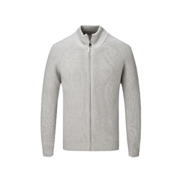 Suéter Masculino com Zíper Rauffstein RS020, design moderno, tecido premium e ajuste confortável para um visual sofisticado.