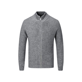 Suéter Masculino com Zíper Rauffstein RS020, design moderno, tecido premium e ajuste confortável para um visual sofisticado.