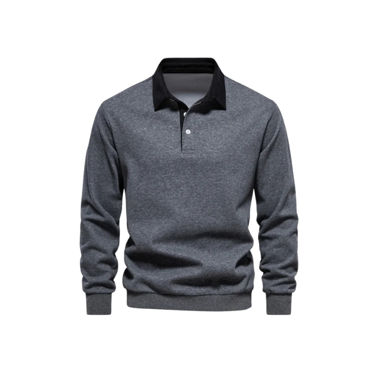 Suéter Masculino Gola Polo Rauffstein RS021, design clássico, tecido premium e modelagem confortável para um visual sofisticado.