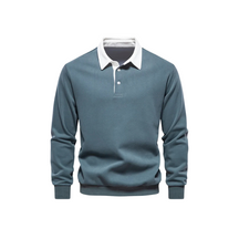 Suéter Masculino Gola Polo Rauffstein RS021, design clássico, tecido premium e modelagem confortável para um visual sofisticado.