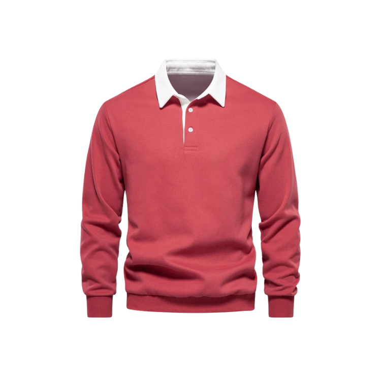 Suéter Masculino Gola Polo Rauffstein RS021, design clássico, tecido premium e modelagem confortável para um visual sofisticado.