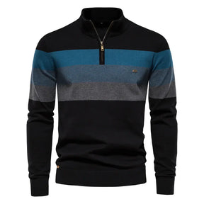 Suéter Masculino Rauffstein RS172, com modelagem ajustada e gola careca, perfeito para inverno em ocasiões casuais ou formais com estilo.
