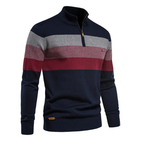 Suéter Masculino Rauffstein RS172, com modelagem ajustada e gola careca, perfeito para inverno em ocasiões casuais ou formais com estilo.
