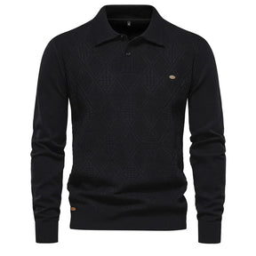 Suéter Rauffstein RS178: slim fit, gola alta, tecido premium, ideal para inverno em looks casuais ou formais com elegância e conforto térmico.