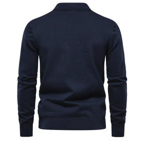 Suéter Rauffstein RS178: slim fit, gola alta, tecido premium, ideal para inverno em looks casuais ou formais com elegância e conforto térmico.